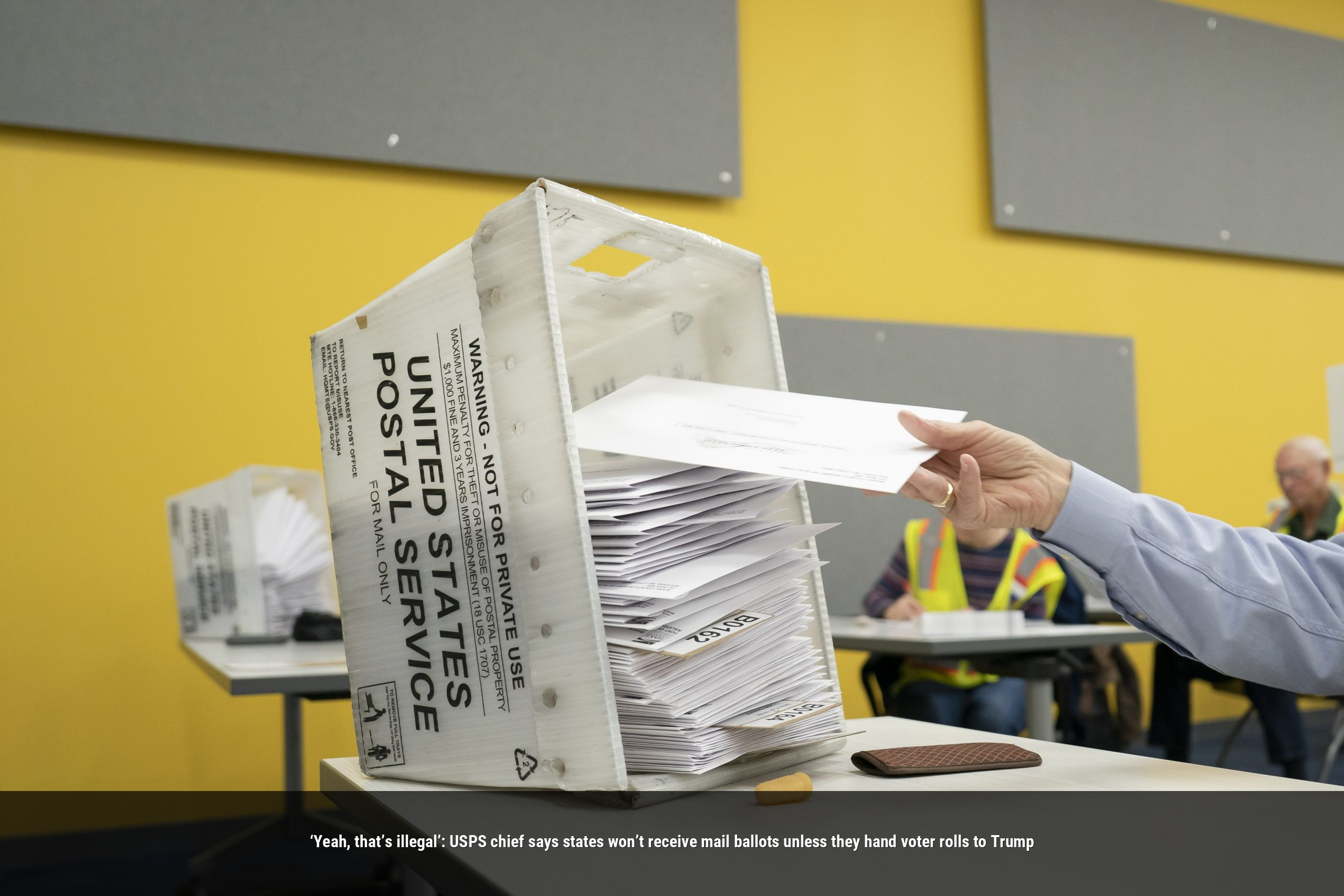 ‘Yeah, that’s illegal’: USPS chief says states won’t receive mail ballots unless they hand voter rolls to Trump